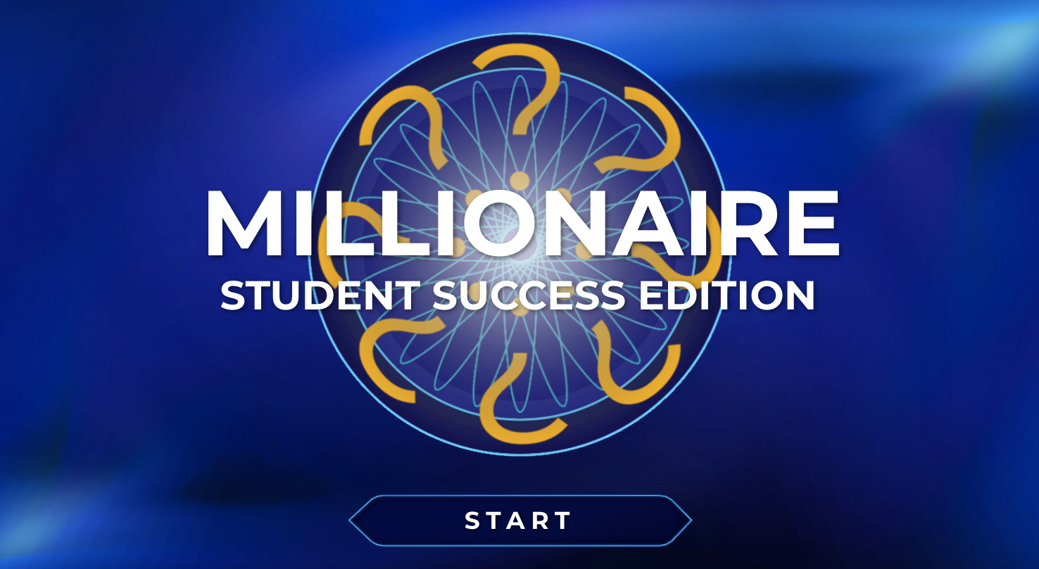Millionaire Student Success Edition learning game.